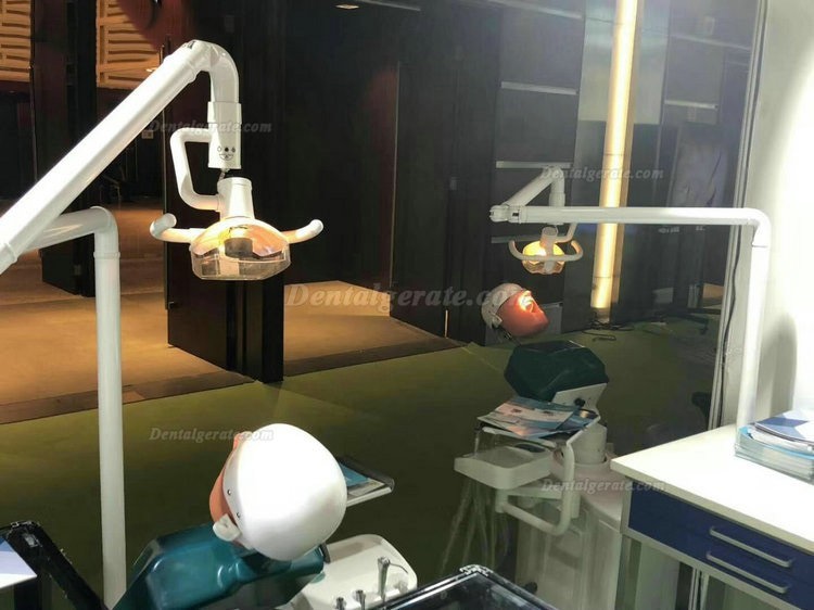 Jingle JG-A2 Phantomkopf Zahnmedizin-Patientensimulator Mit Zahnarzthocker und Zahnlampe